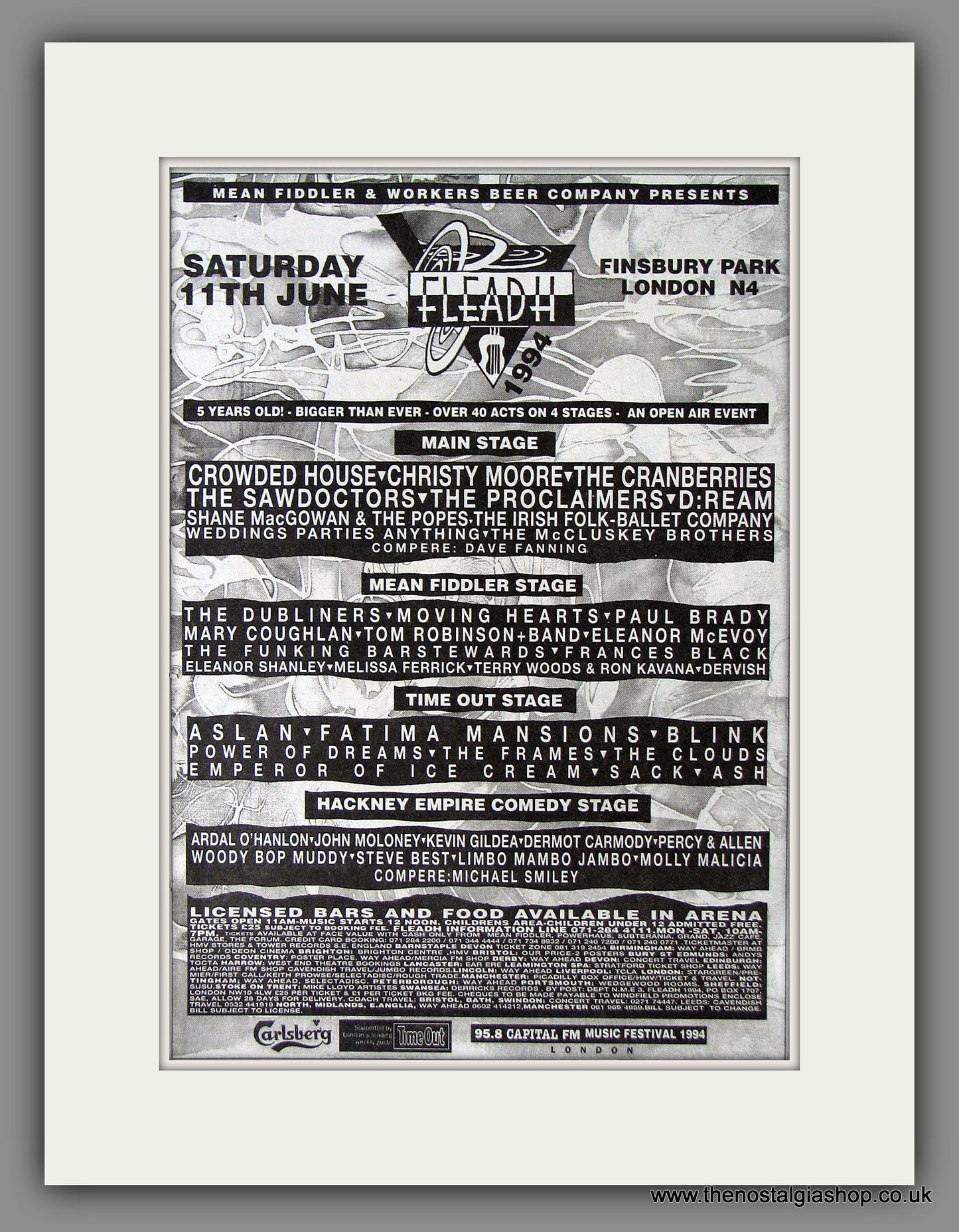 Fleadh Festival '94. Original Advert June 1994 (ref AD55926)