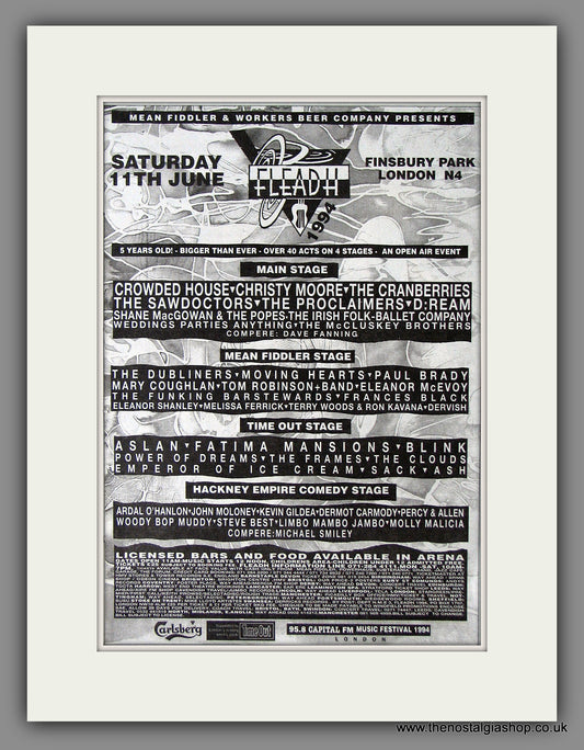 Fleadh Festival '94. Original Advert June 1994 (ref AD55926)