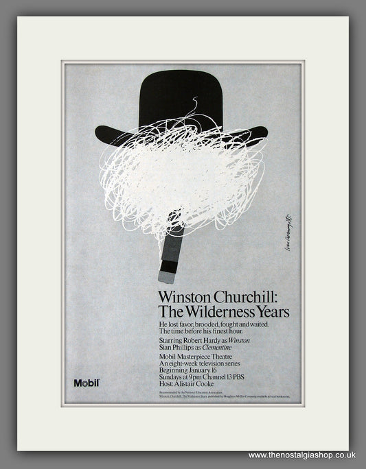 Winston Churchill. The Wilderness Years. 1983 Original advert (ref AD55931)