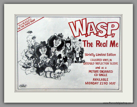 WASP. The Real Me. 1989 Original Advert (ref AD50980)