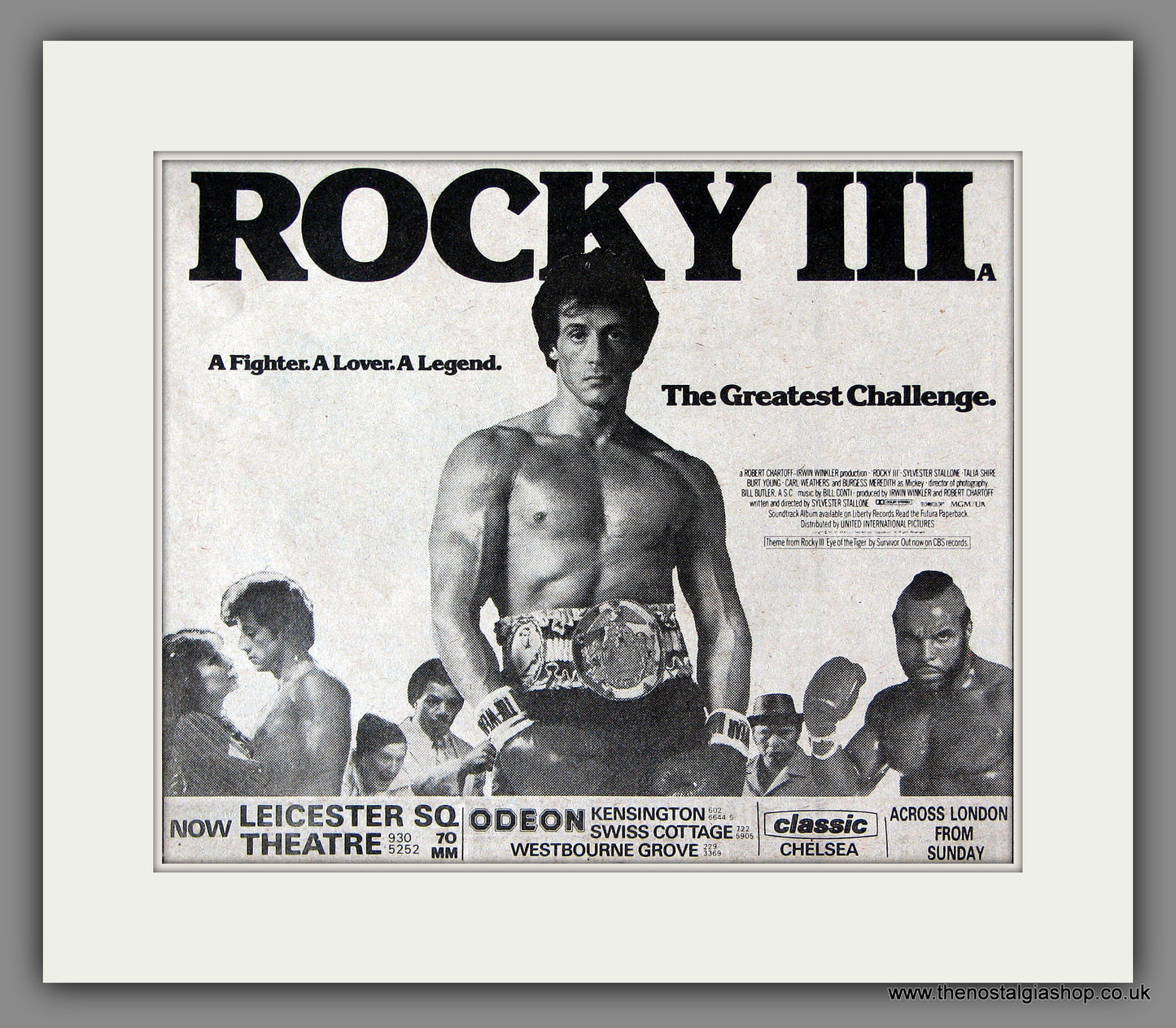 Rocky III. Original Advert 1982 (ref AD55952)