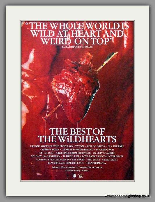 Wildhearts. The Best Of. 1996 Original Advert (ref AD51003)