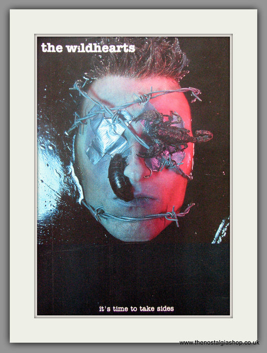 Wildhearts. It's Time To Take Sides. 1993 Original Advert (ref AD51005)