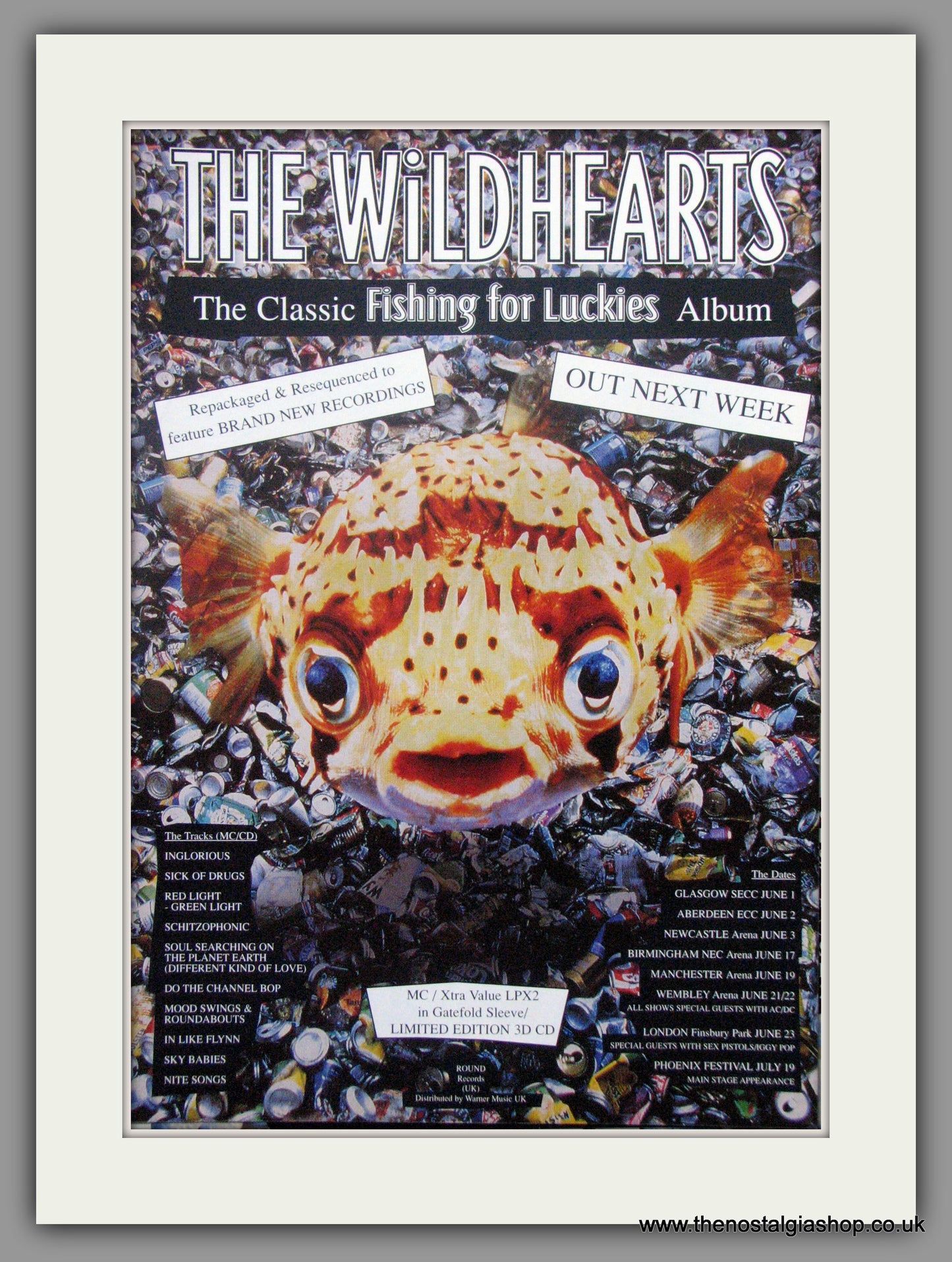 Wildhearts. Fishing For Luckies. 1996 Original Advert (ref AD51007)