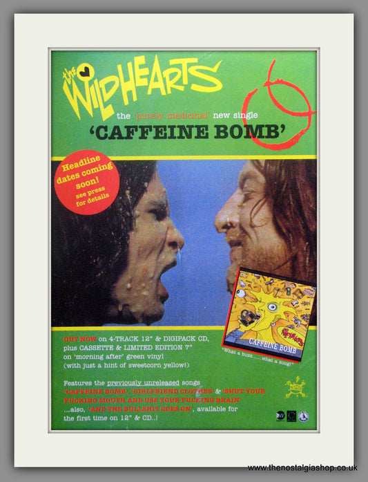 Wildhearts. Caffeine Bomb. 1993 Original Advert (ref AD51010)