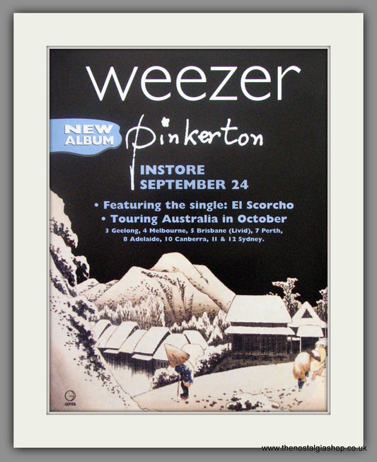 Weezer. Pinkerton. 1996 Australian Original Advert (ref AD51014)