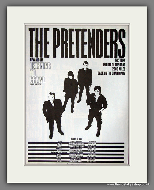 Pretenders. Learning To Crawl. 1984 Original Advert (ref AD55861)