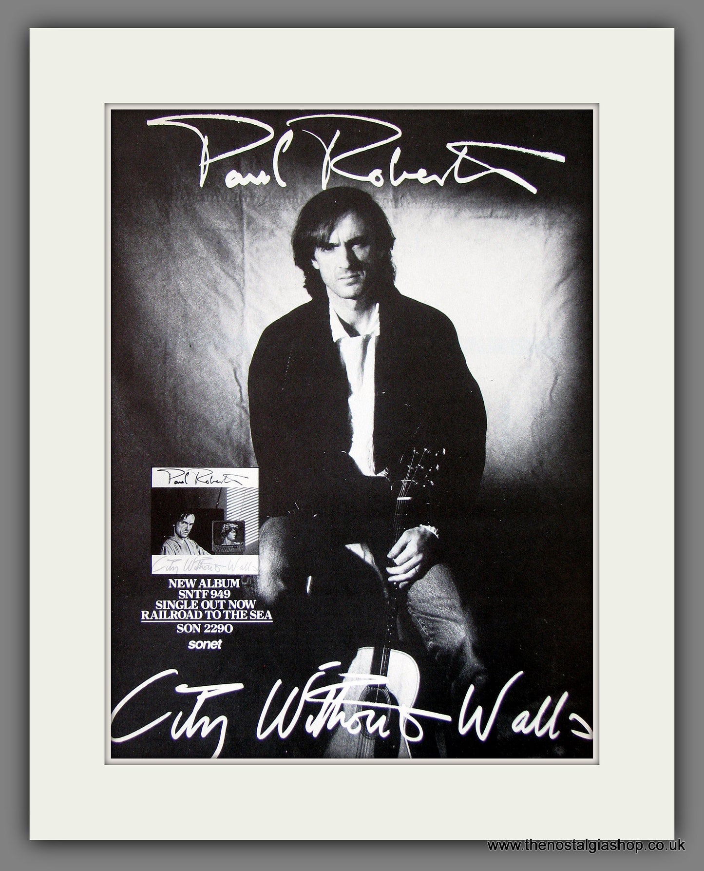 Paul Robert. City Without Walls. 1988 Original Advert (ref AD55867)