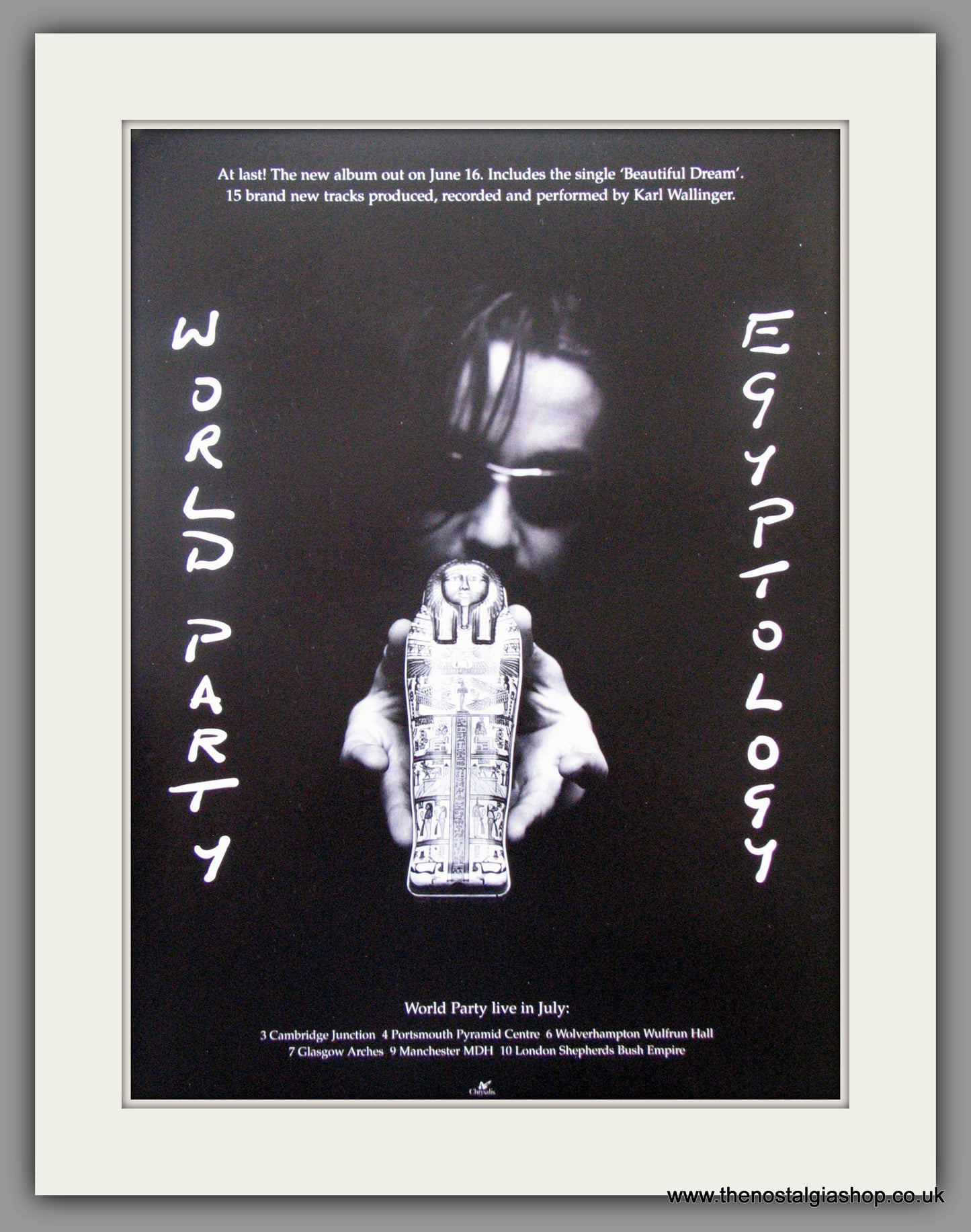 World Party. Egyptology. 1997 Original Advert (ref AD51149)