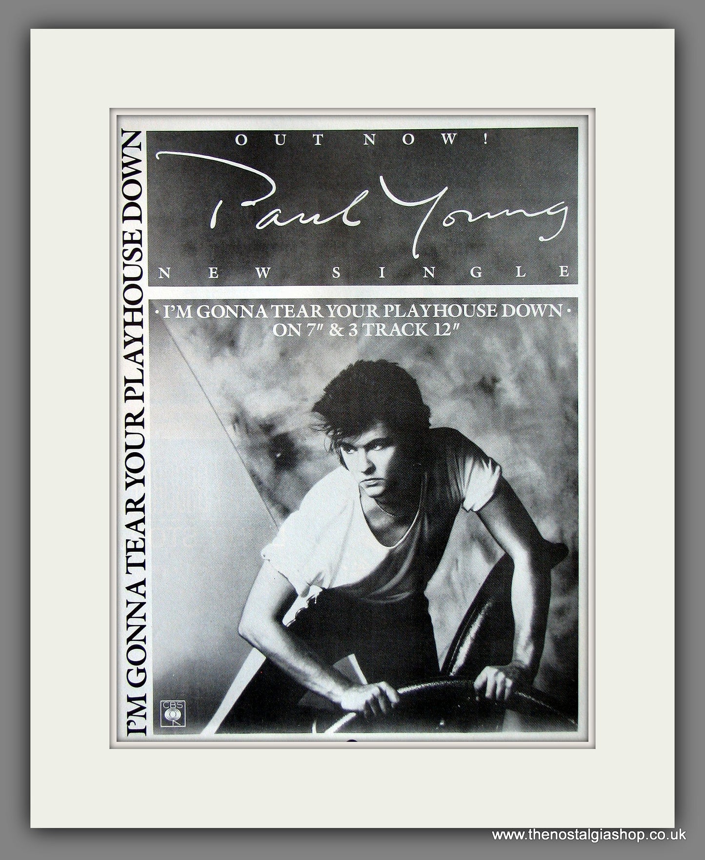 Paul Young. Tear Your Playhouse Down. 1984 Original Advert (ref AD55873)