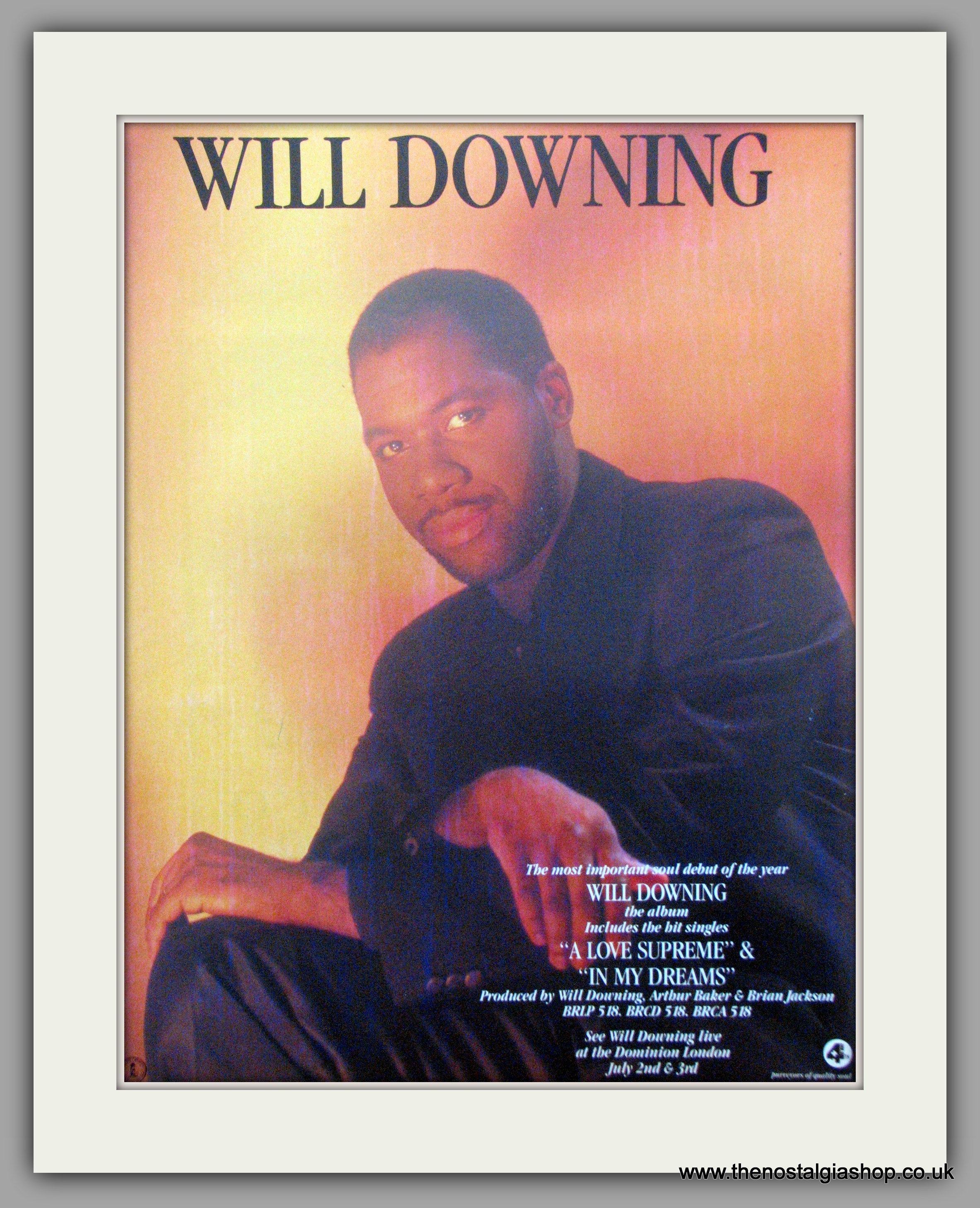 Will Downing. Debut Album. 1988 Original Advert (ref AD51159) – The ...