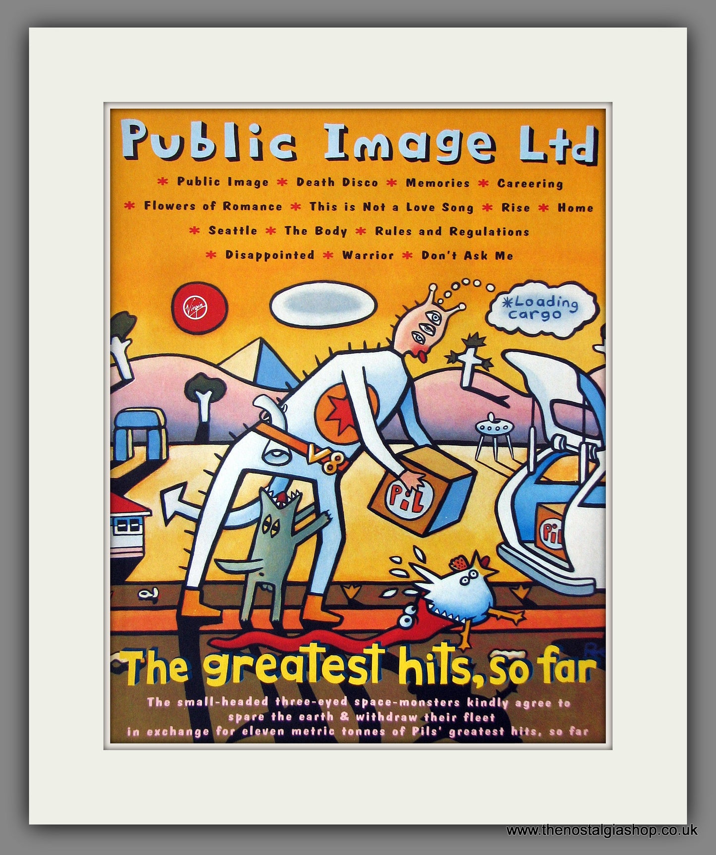 Public Image Ltd. Greatest Hits. 1990 Original Advert (ref AD55881)