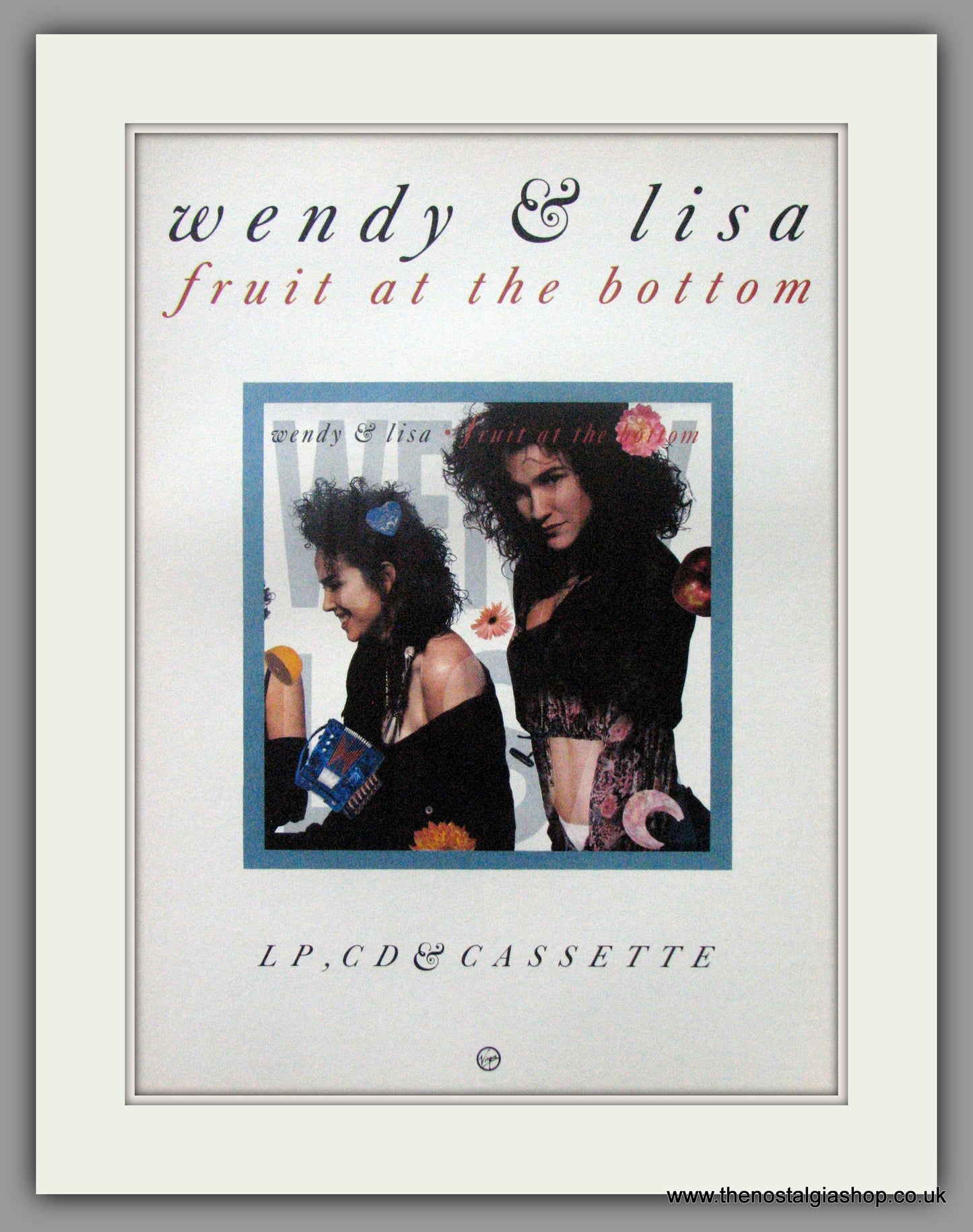 Wendy And Lisa. Fruit At The Bottom. 1989 Original Advert (ref AD51163)