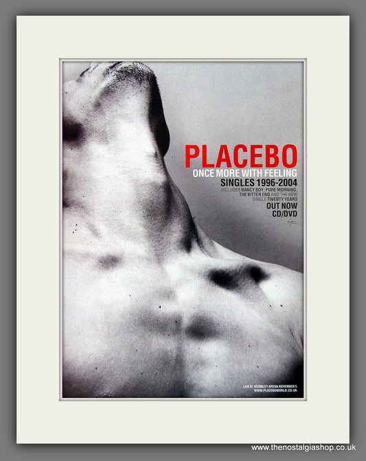 Placebo. Once More With Feeling. 2004 Original Advert (ref AD55884)