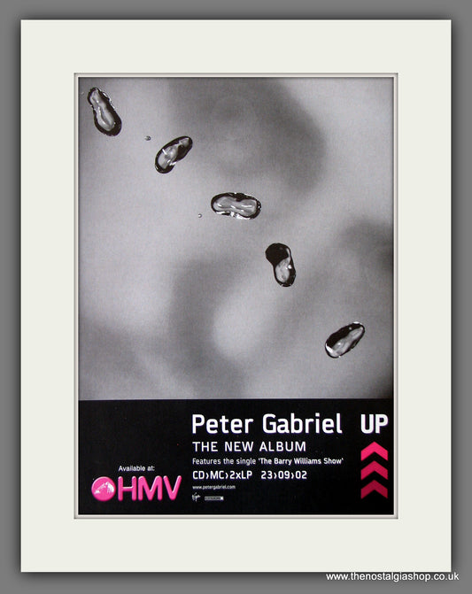 Peter Gabriel. Up. 2002 Original Advert (ref AD55888)