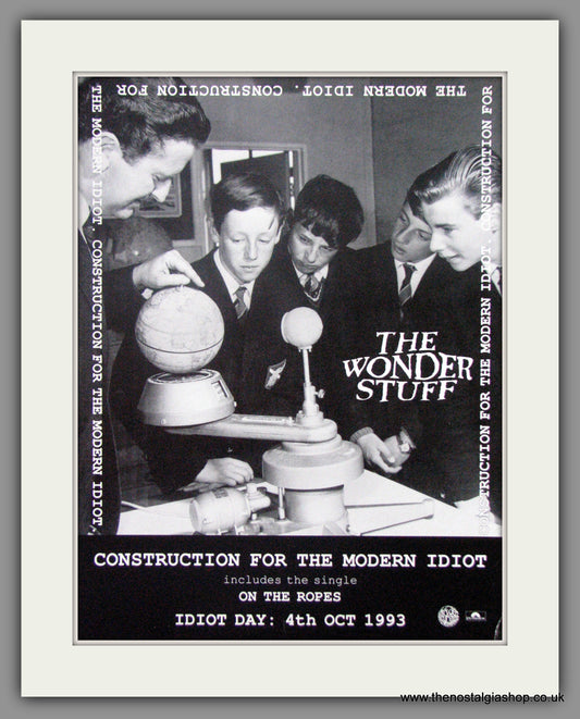 Wonder Stuff (The) Construction For The Modern Idiot. 1993 Original Advert (ref AD51177)