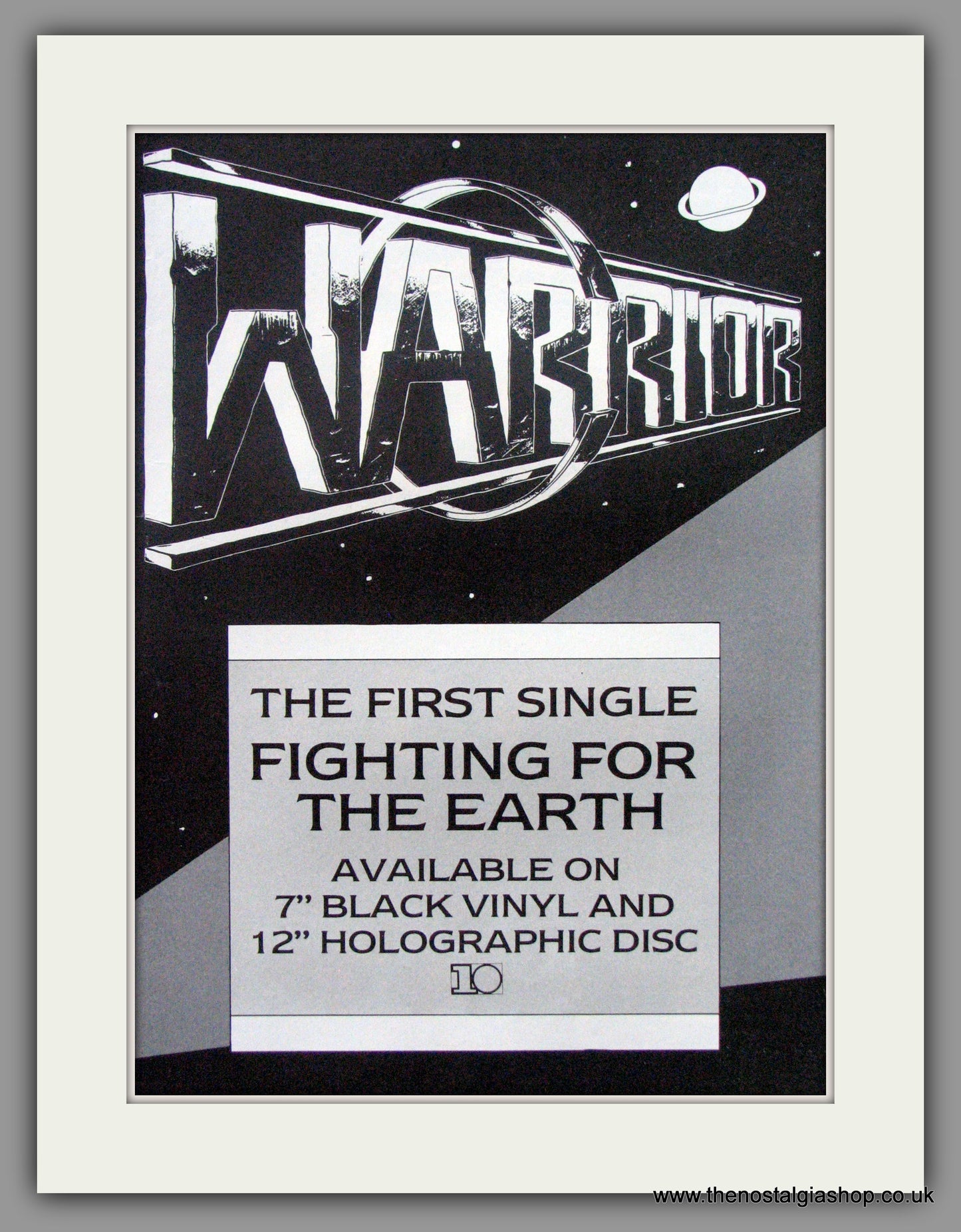 Warrior. Fighting For The Earth. 1985 Original Double Advert (ref AD51411)