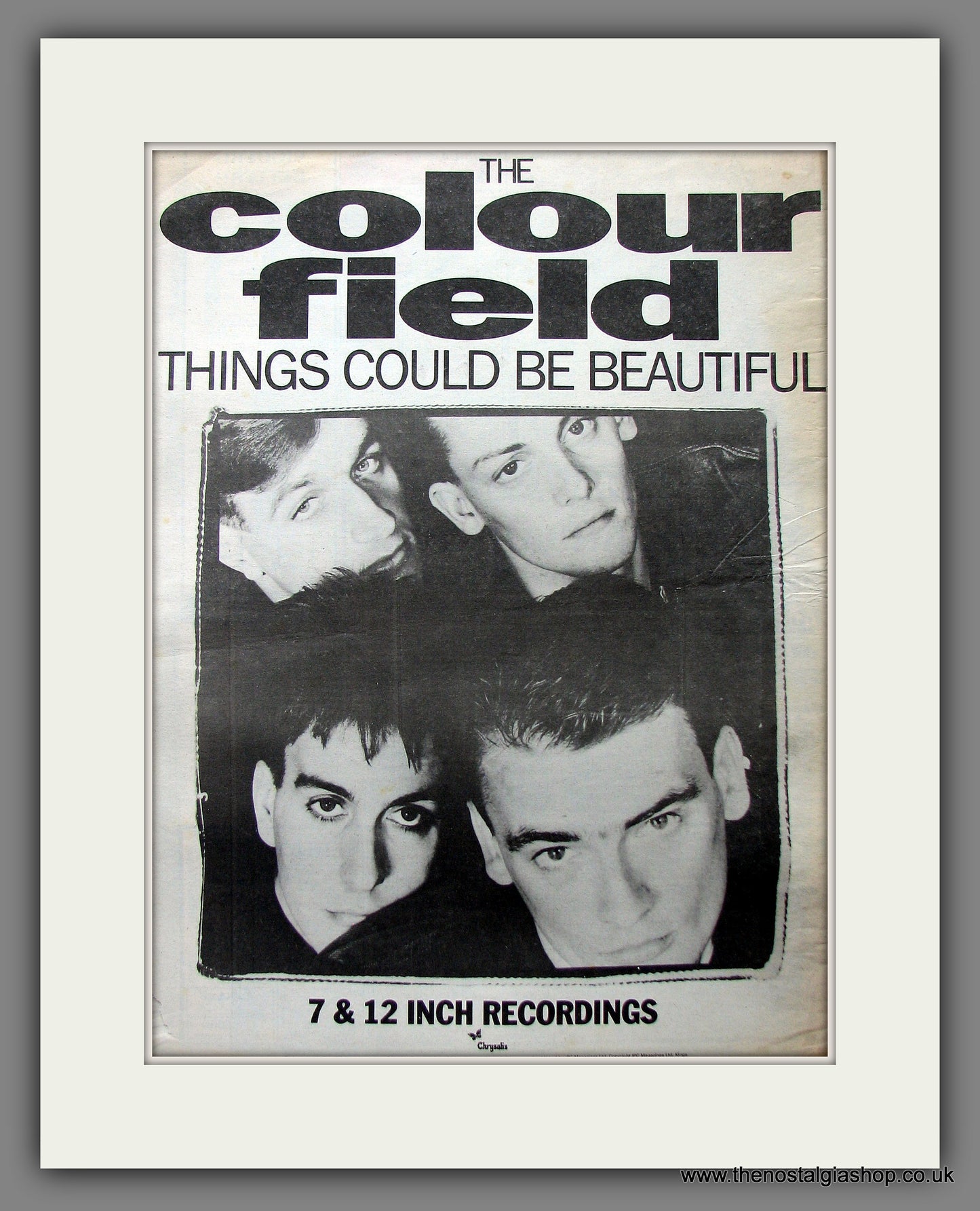 Colour Field. Things Could Be Beautiful. Original Advert 1986 (ref AD13492)