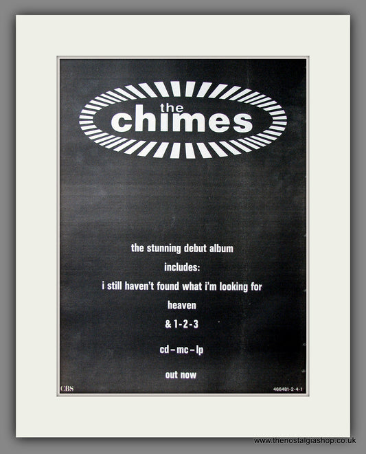 Chimes (The) Debut Album. Original Advert 1990 (ref AD13502)