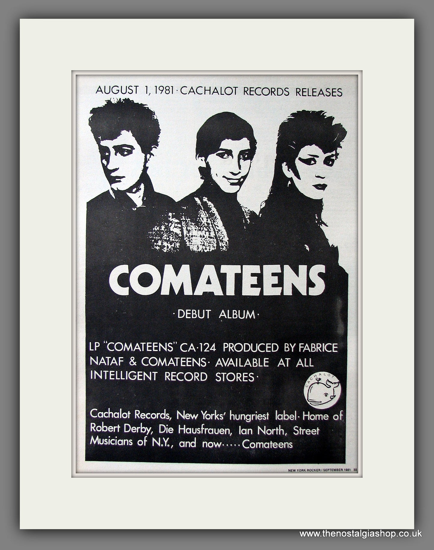 Comateens Debut Album. Original Advert 1981 (ref AD13503)