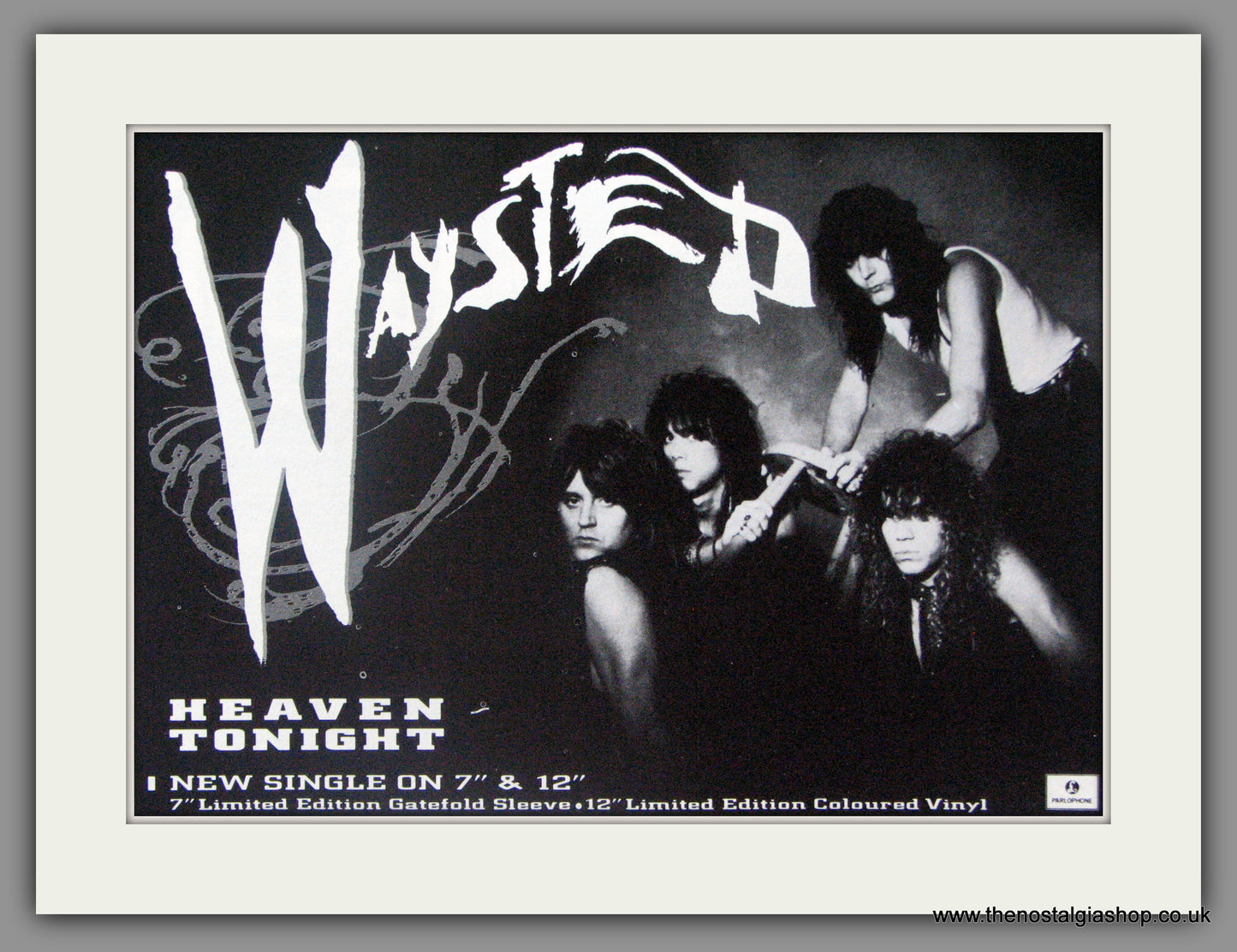 Waysted. Heaven Tonight. 1987 Original Advert (ref AD51435)