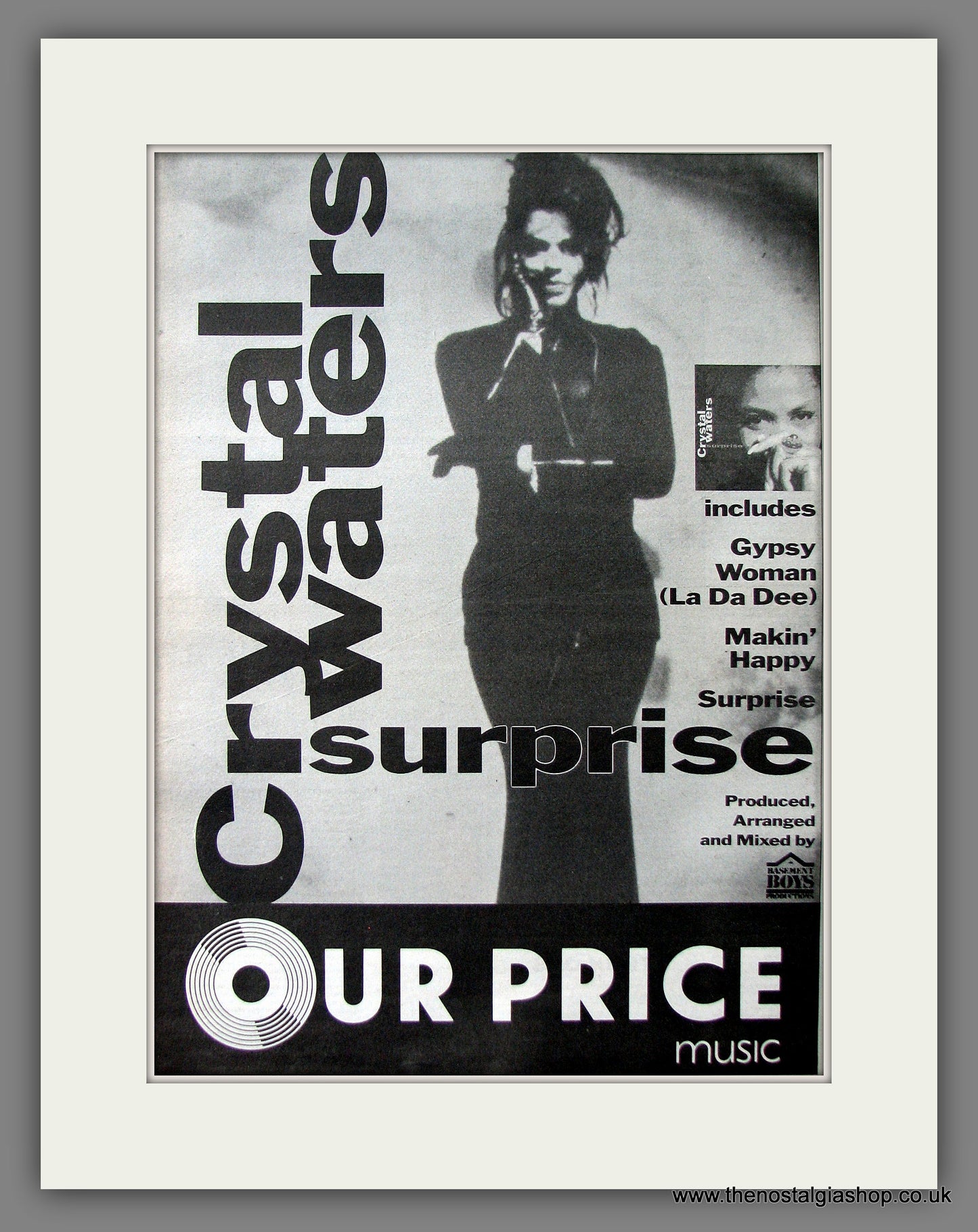 Crystal Waters Surprise. Original Advert 1991 (ref AD13521)