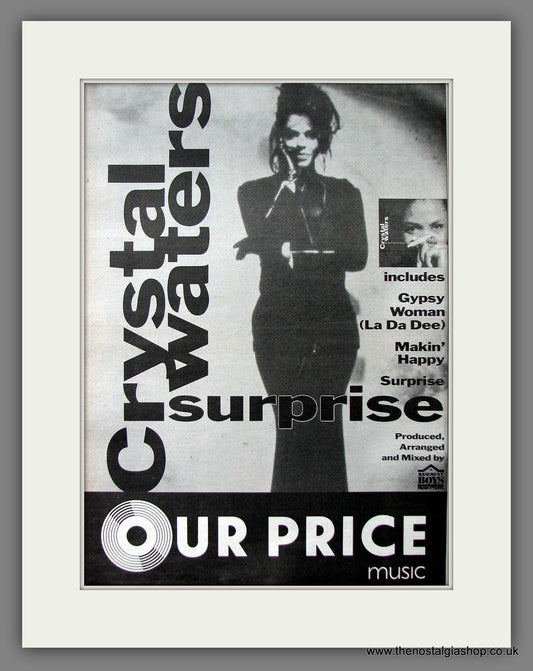 Crystal Waters Surprise. Original Advert 1991 (ref AD13521)