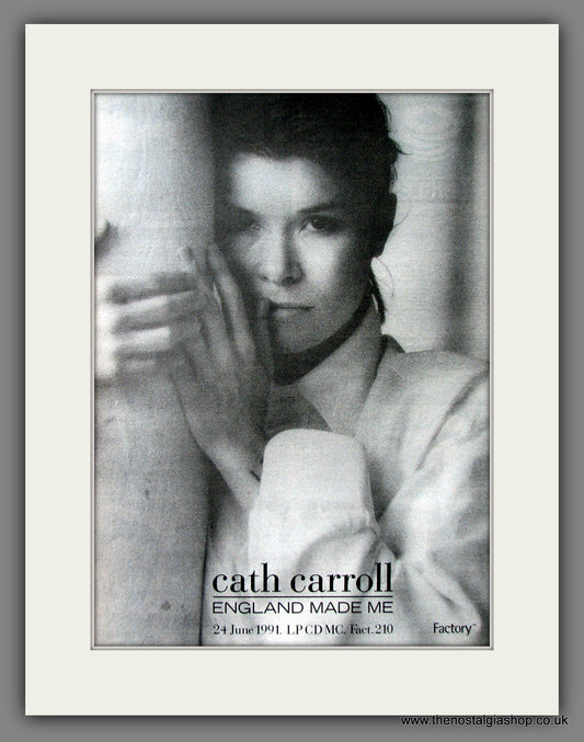 Cath Carroll England Made Me. Original Advert 1991 (ref AD13522)