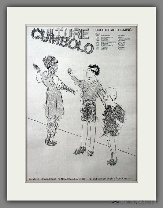 Culture Cumbolo. Original Advert 1979 (ref AD13527)