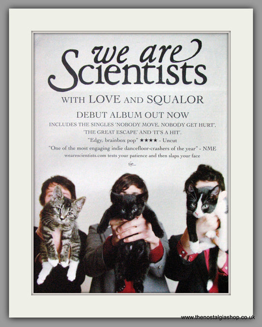 We Are Scientists. With Love And Squalor. 2006 Original Advert (ref AD51478)