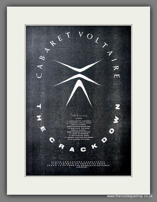 Cabaret Voltaire The Crackdown. Original Advert 1983 (ref AD13528)