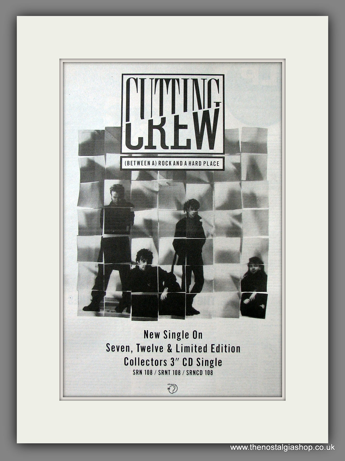 Cutting Crew (Between A) Rock And A Hard Place. Original Advert 1989 (ref AD13554)