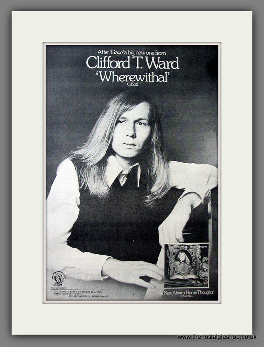 Clifford T. Ward Wherewithal. Original Advert 1973 (ref AD13558)