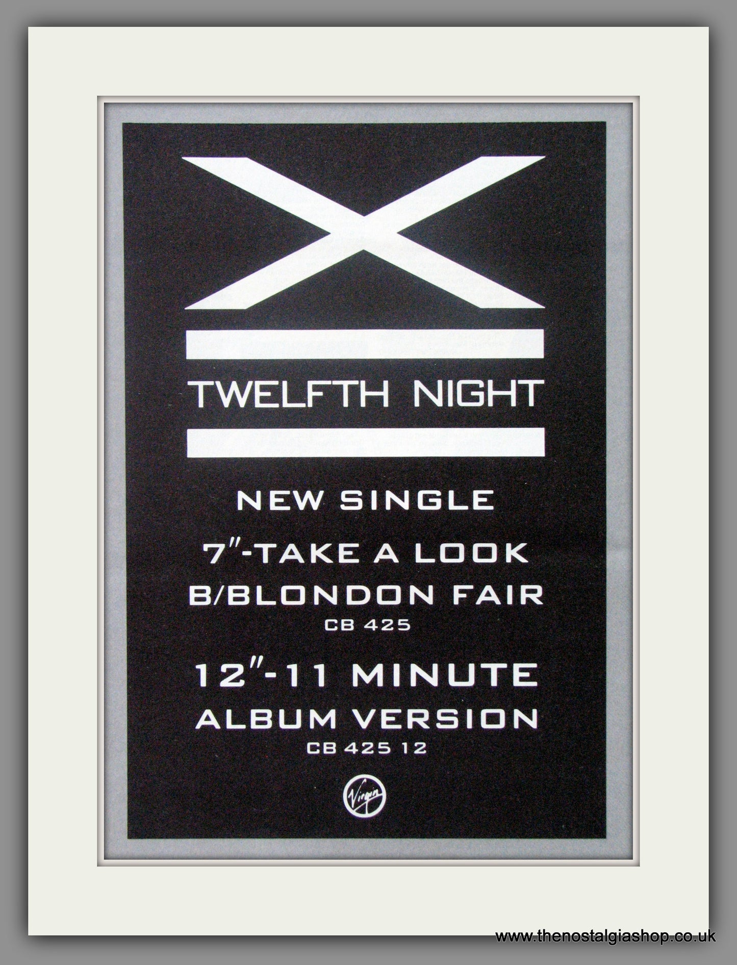 Twelfth Night. X. 1986 Original Advert (ref AD51497)