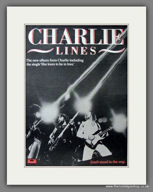 Charlie Lines. Original Advert 1978 (ref AD13561)