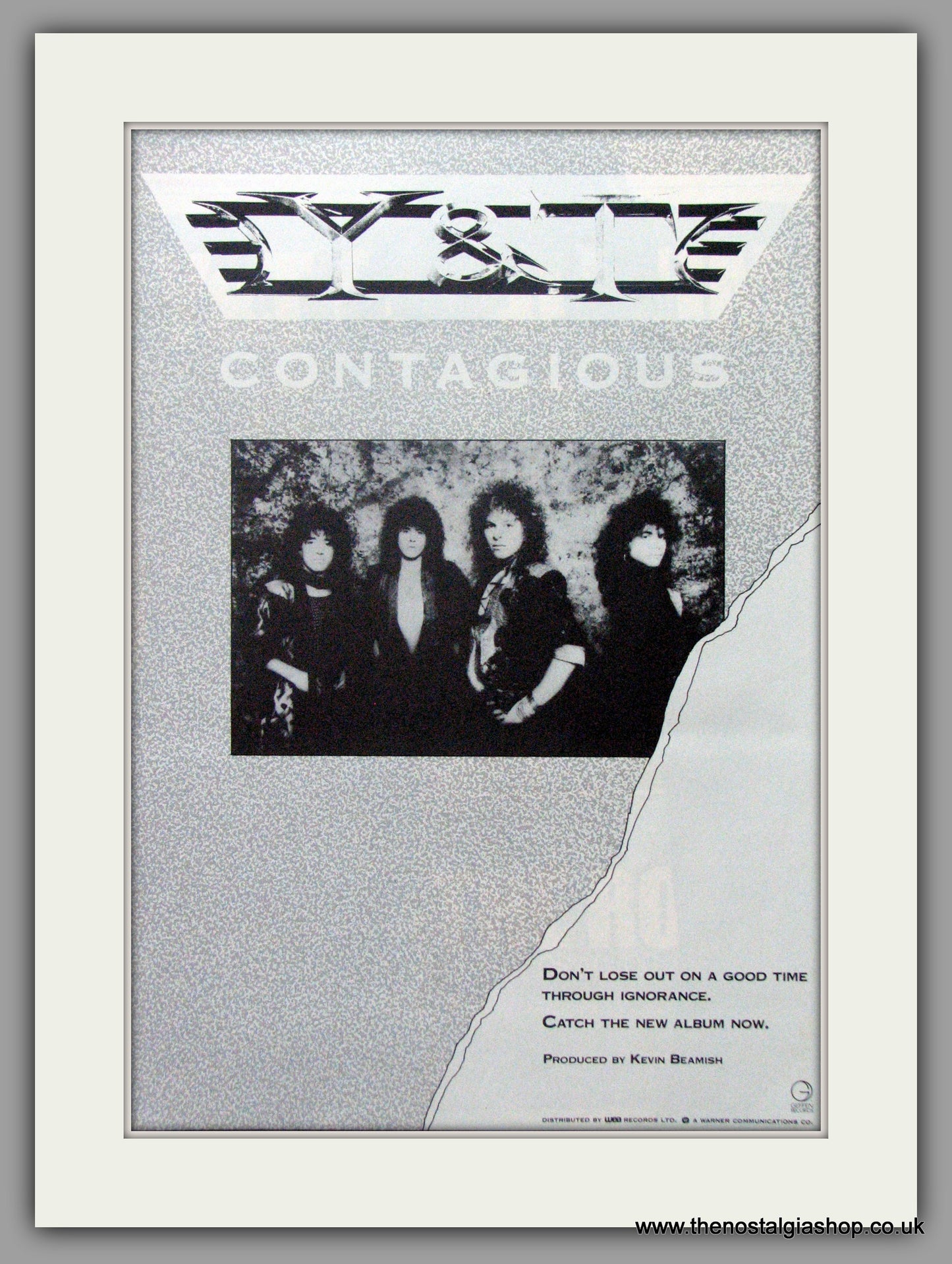 Y & T Contagious. 1987 Original Advert (ref AD51504)