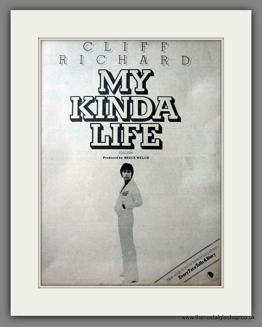 Cliff Richard My Kinda Life. Original Advert 1977 (ref AD13567)