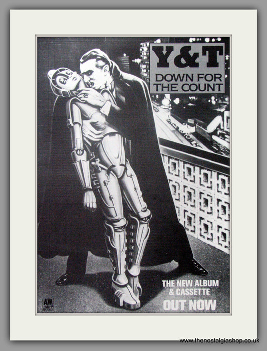 Y & T Down For The Count. 1985 Original Advert (ref AD51509)