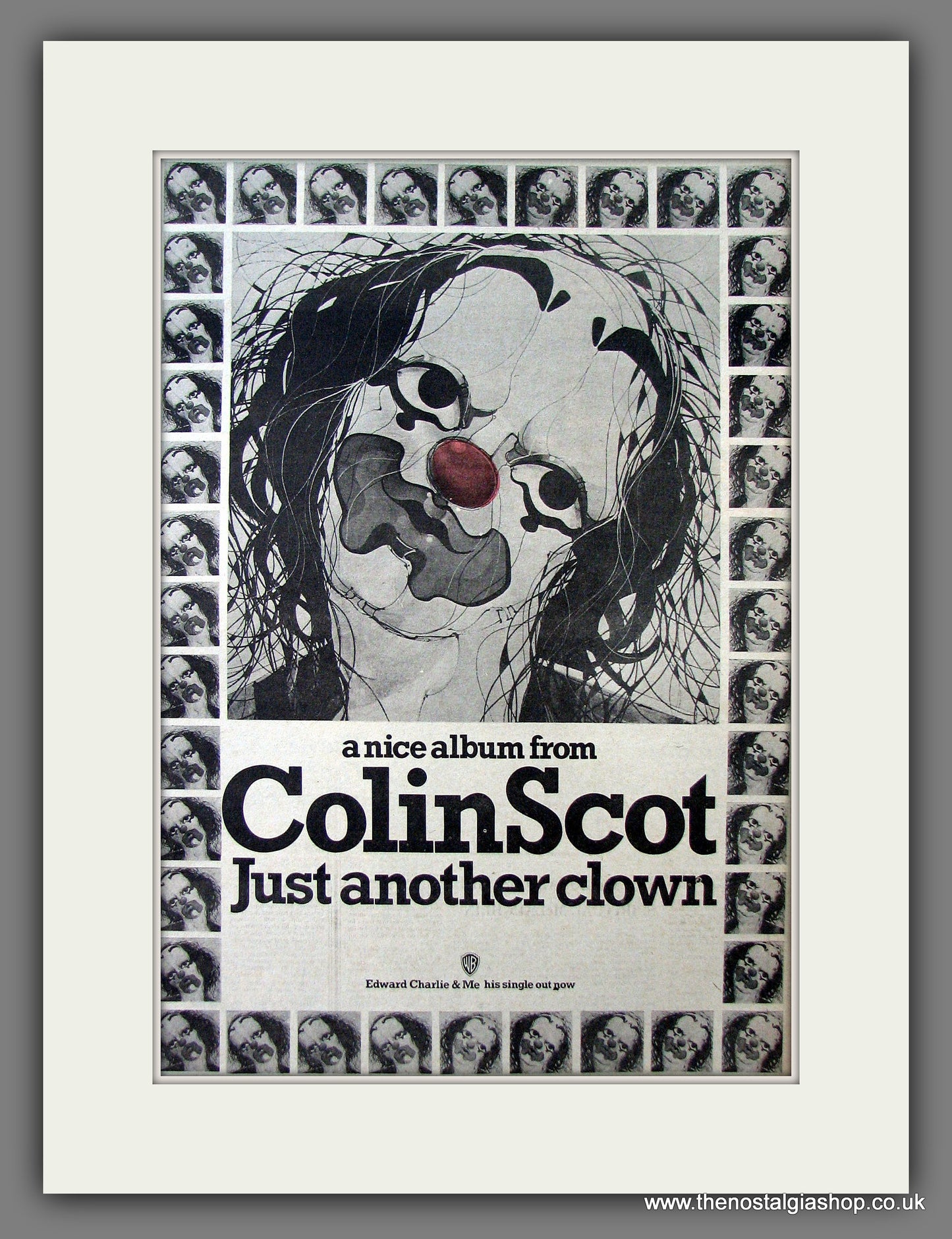 Colin Scot Just Another Clown. Original Advert 1973 (ref AD13571)