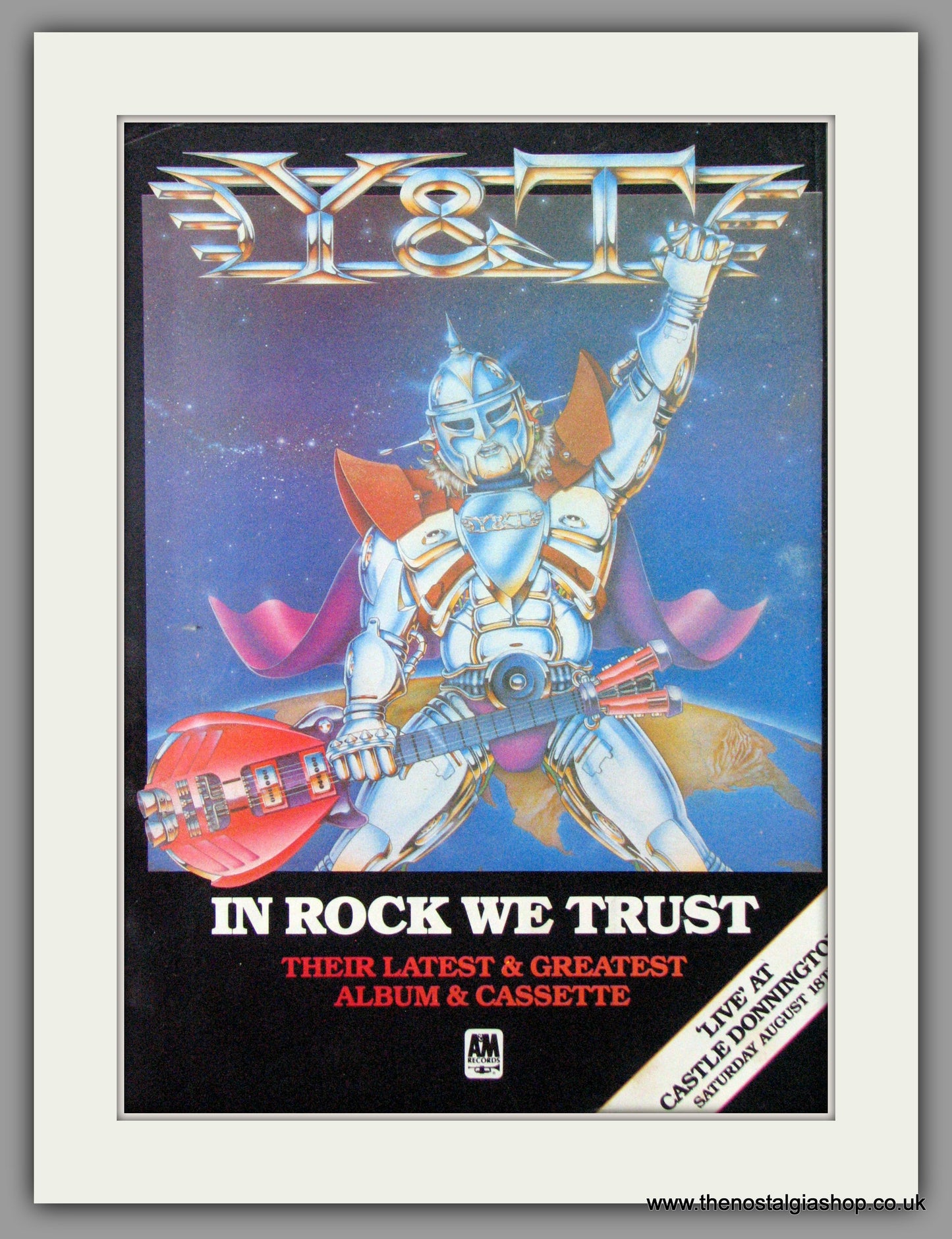 Y & T In Rock We Trust. 1984 Original Advert (ref AD51510)