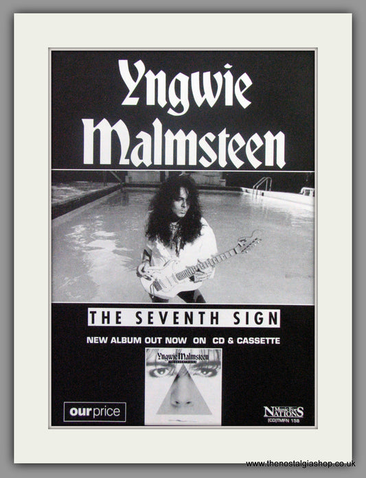 Yngwie Malmsteen. The Seventh Son. 1994 Original Advert (ref AD51559)