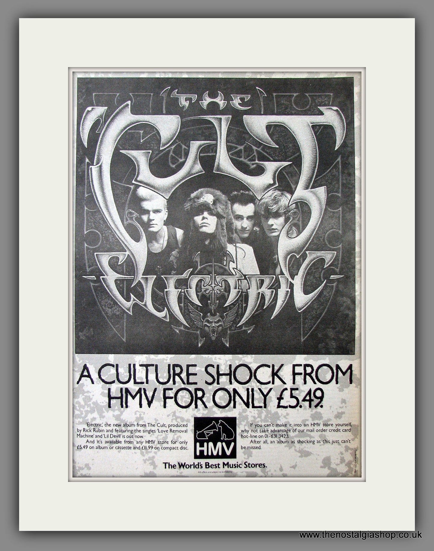 Cult (The) Electric. Original Advert 1987 (ref AD13579)