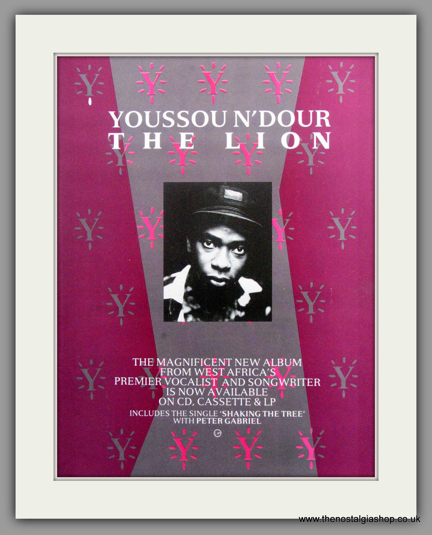 Youssou N'Dour. The Lion. 1989 Original Advert (ref AD51564)