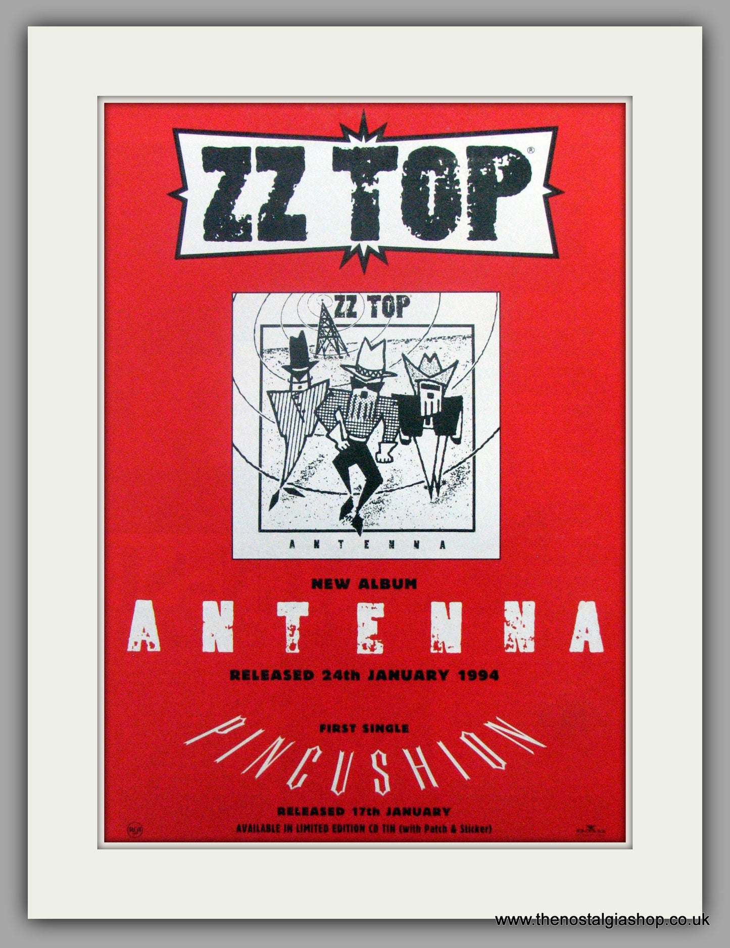 ZZ Top. Antenna. 1994 Original Advert (ref AD51565)