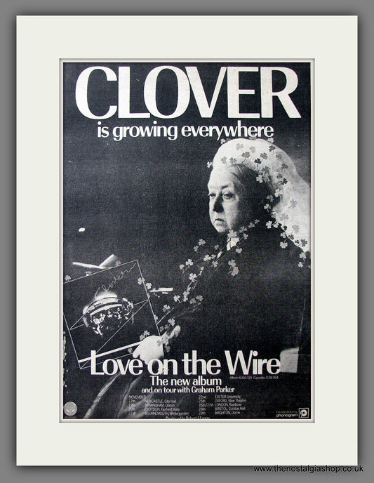 Clover Love On The Wire. Original Advert 1977 (ref AD13586)