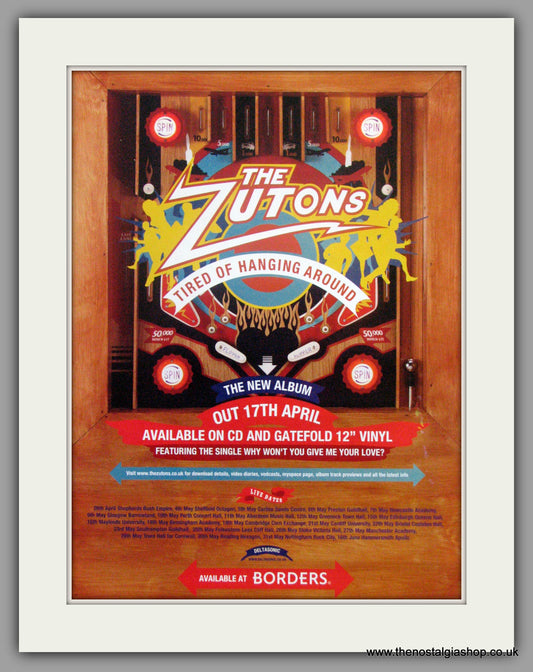 Zutons. Tired of Hanging Around. 2006 Original Advert (ref AD51618)