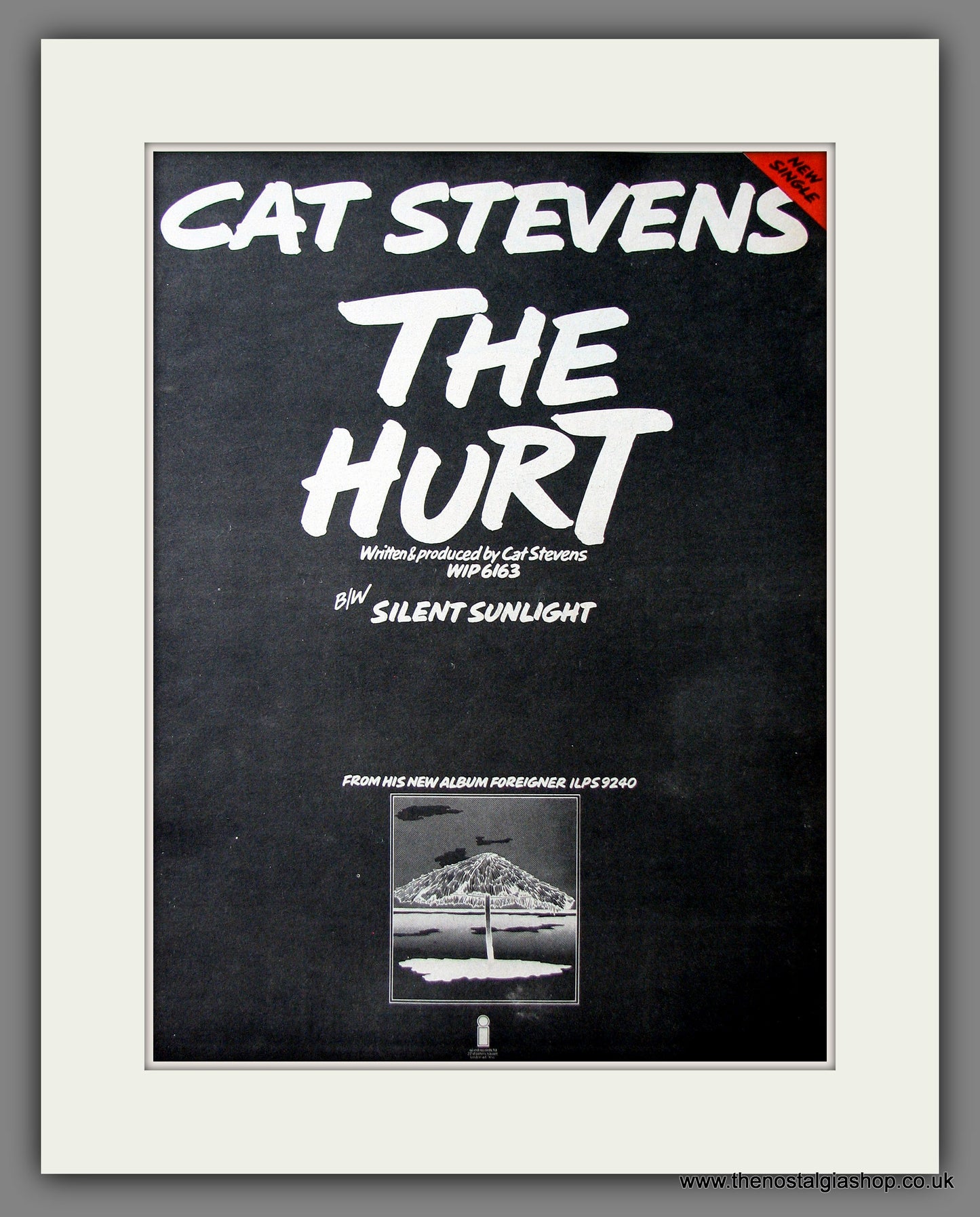 Cat Stevens The Hurt. Original Advert 1973 (ref AD13616)