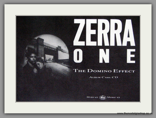 Zerra One. The Domino Effect. 1987 Original Advert (ref AD51627)