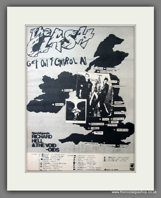 Clash (The) Tour Dates. Original Advert 1977 (ref AD13627)