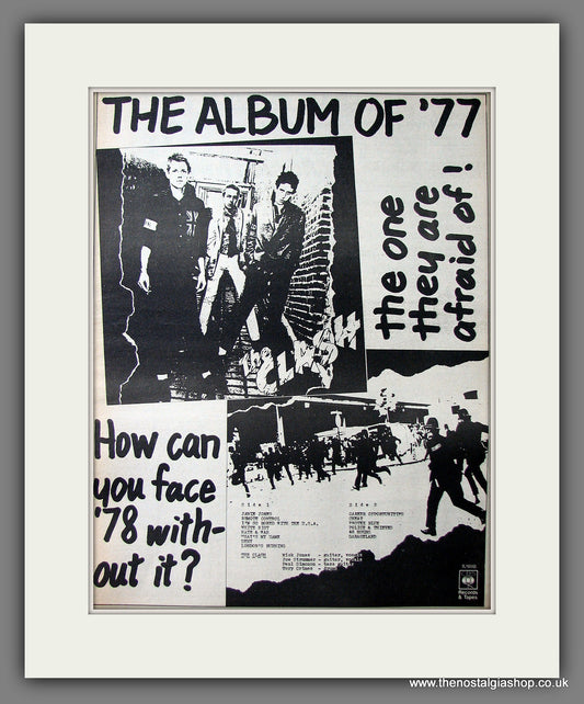 Clash (The) The Album. Original Advert 1977 (ref AD13628)